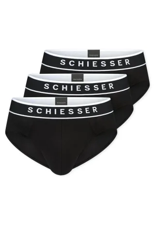 SCHIESSER - 3PACK Rio-Slip schwarz - Gr. - 6