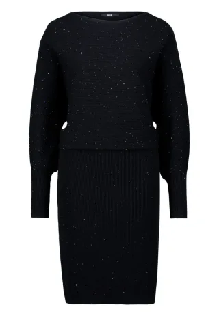 zero - Strickkleid schwarz - Gr. - 40