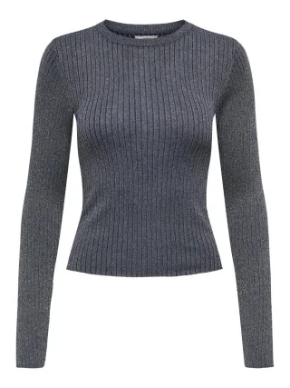 JDY - Strickpullover blau/grau - Gr. - S