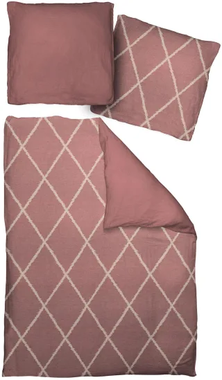 Adam Bettwäsche "Casket Valdelana light" 2 Stk. aus 100 % Bio-Baumwolle, 2 teilig - Bettwäsche Set