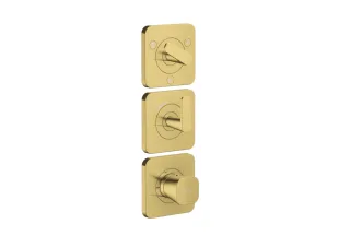 Hansgrohe Thermostat Modul 380/120 Unterputz FS Axor Citterio C 3 Verbr. polished gold optic , 4971 49710990