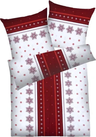 Dyckhoff Bettwäsche "Schneeflocke" 2 Stk. aus Weichfrottier