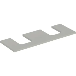 Geberit ONE Waschtisch-Platte, Ausschnitt rechts und links, für Aufsatzwaschtisch Schalenform 505276007