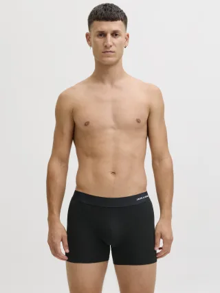 JACK&JONES - JACBASIC BAMBOO TRUNKS 3 PACK NOOS Black - Gr. - M