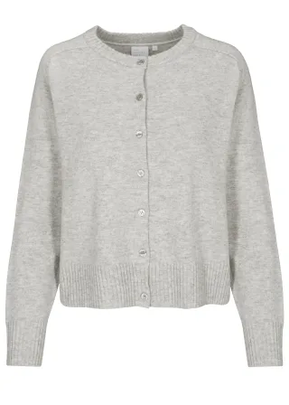 THE FASHION PEOPLE - Merino Cardigan cloud grey mel. - Gr. - M