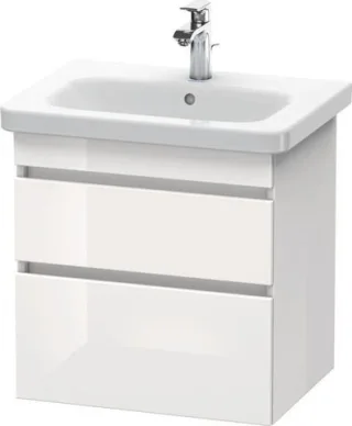 Duravit DuraStyle Waschtischunterbau wandhängend Weiß Hochglanz 580x448x610 mm - DS648002222 DS648002222