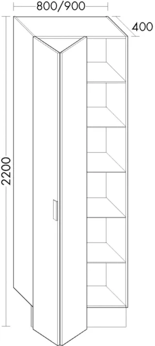 Burgbad Hochschrank rc40 System PG2 2200x800x400 Trend- oder RAL-Farbe HGL, SFYP080RF4033 SFYP080RF4033