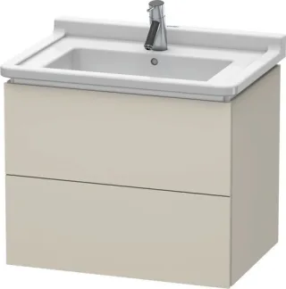 Duravit L-Cube Waschtischunterbau wandhängend Taupe Matt 670x469x558 mm - LC626409191 LC626409191