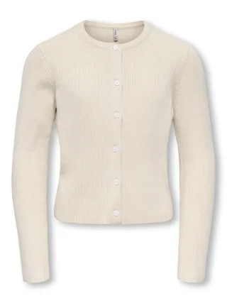 KIDS ONLY - KOGNATASCHA LS O-NECK CARD CP KNT NOOS Birch - Gr. - 134/140