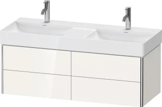 Duravit XSquare Waschtischunterbau wandhängend Schwarz Hochglanz 1184x460x397 mm - XS416404040 XS416404040