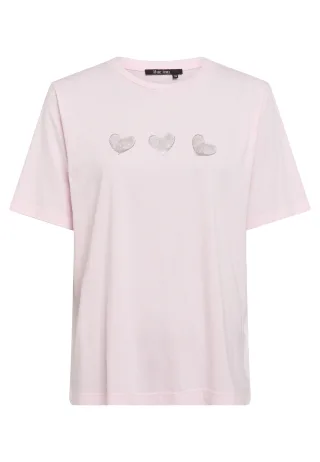 Marc Aurel - T-Shirt mit Herz Print powder blush varied - Gr. - 38