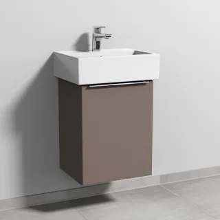 Sanipa 3way Waschtischunterbau zu Duravit Vero Air Waschtisch mit 1 Tür, Taupe-Matt UP4301T