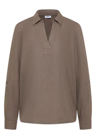 Cecil - Melange Bluse braun - Gr. - XS