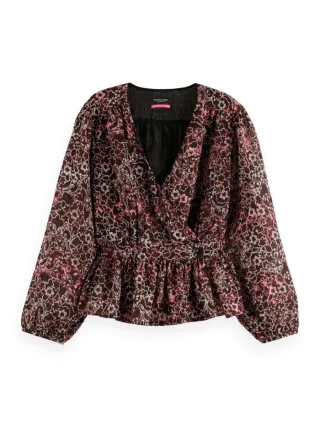 Scotch & Soda - Wickeltop rot - Gr. - 36