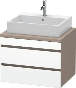 Duravit DuraStyle Konsolenwaschtischunterbau wandhängend Weiß & Basalt Matt 700x548x512 mm - DS53160 DS531601843