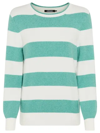 Olsen - Pullover Long Sleeves dark mint - Gr. - 48