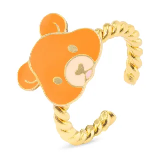 B?ren Ring vergoldet