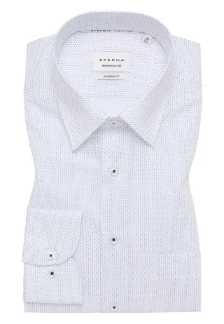 ETERNA - Hemd Popeline Langarm dunkelblau - Gr. - 44/Langarm - 65cm