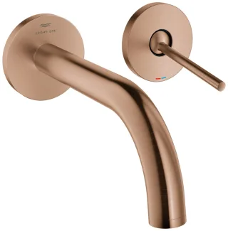 GROHE 2-Loch Waschtisch Unterputzarmatur Atrio 29410 FMS Ausladung 185mm warm sunset geb., 29410DL0 29410DL0