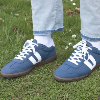 Vegetarian Shoes Cheatah navy 47