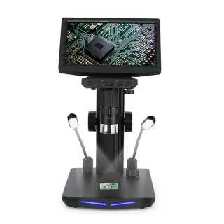 10.1 Inch USB Digital Microscope with IPS Screen 1000X Zoom Photo & Video Recording Features Compatible with MacOS and W