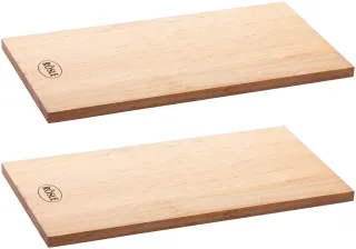 RÖSLE Aromaplanke "Holzplanke Erlenholz, 25174" Holz 2 Stk. tlg. für Holzaroma im Grillgut, mehrfach verwendbar, Naturprodukt