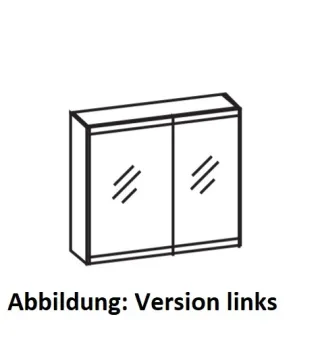 Artiqua LED-Spiegelschrank, Anthrazit Glanz, 072-SDT-1-79-L-51 072-SDT-1-79-L-51