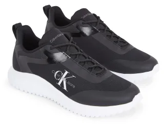 Calvin Klein Jeans Sneaker "EVA RUNNER LOW LACE ML MIX", Freizeitschuh, Halbschuh, Schnürschuh, mit CK-Logoemblem