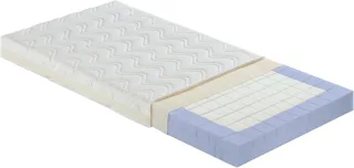 PAIDI Babymatratze "AIRWELL 100, 70x140cm, Kaltschaum Kindermatratze" 10 cm hoch mittlere Stauchhärte, 95C waschbarer Bezug in Weiß, 1 Stk. tlg. Umlaufende Trittkante, atmungsaktiv, langlebig, Wendematratze