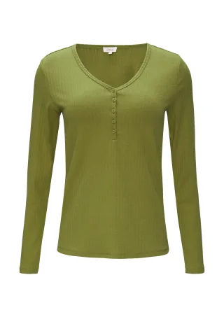 s.Oliver - T-Shirt olive - Gr. - 46
