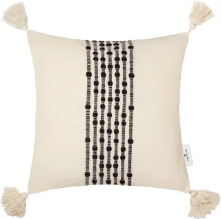 TOM TAILOR HOME Dekokissen "Knot Lines" mit trendigen Quasten, Kissenhülle ohne Füllung, 1 Stück