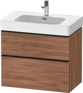 Duravit D-Neo Waschtischunterbau wandhängend Nussbaum Matt 784x452x625 mm - DE43770BD790000 DE43770BD790000