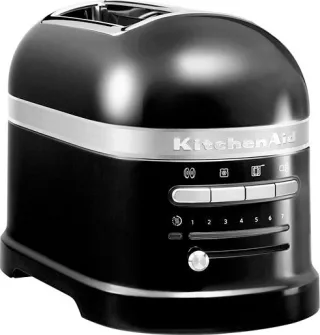 KitchenAid Toaster "Artisan 5KMT2204EOB ONYX BLACK" 2 kurze Schlitze für 2 Scheiben 1250 W mit Sandwichzange