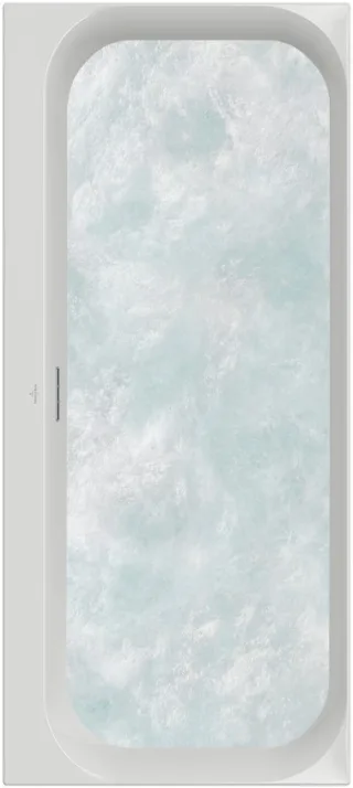 Villeroy & Boch Loop & Friends rechteckige Badewanne, mit Whirlpoolsystem Hydropool Entry (HE), 1800 UHE180LSF2A2VRW