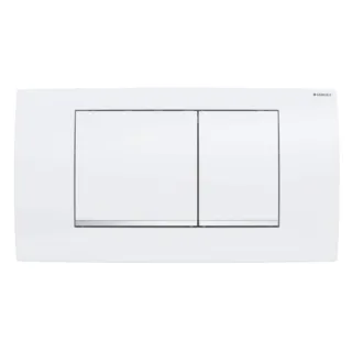 Geberit Geberit Betätigungsplatte Twinline30 für 2-Mengen-Spülung weiss/glanzchrom, 115899KJ1 115899KJ1