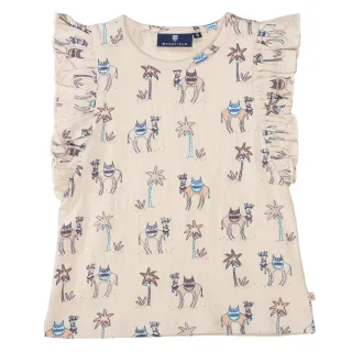 BASEFIELD - Md.-T-Shirt champagner aop - Gr. - 128/134