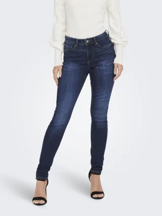 ONLY - ONLWAUW MID SK DNM BJ581 NOOS Dark Blue Denim - Gr. - XS/30