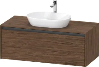 Duravit Ketho.2 Konsolenwaschtischunterbau wandhängend Nussbaum dunkel Matt 1200x550x459 mm - K24887 K24887021210000