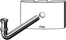 Viega Abdeckplatte 8314.5, in 264x170x34mm Kunststoff verchromt 734848