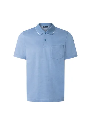 MAERZ Muenchen - Poloshirt, Knopf 1/2 Arm shades of blue