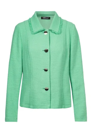 FRANK WALDER - Jacke TIMELESS MODERNITY mit Strukturmuster paradise green - Gr. - 40