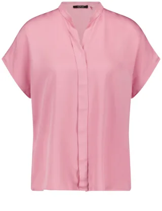 TAIFUN - Fließende Kurzarmbluse violet/pink - Gr. - 36