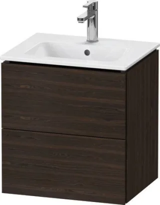 Duravit L-Cube Waschtischunterbau wandhängend Nussbaum gebürstet Matt 520x421x550 mm - LC621806969 LC621806969