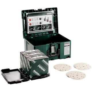 Metabo metaBOX Schleifmittel-Set multi-hole professional für Farbe, Lacke - 150 teiliges Set - 626755000
