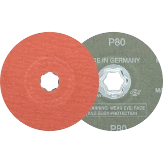 PFERD TOOLS COMBICLICK Korund Fiberscheibe für Edelstahl - 64191008