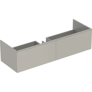 Geberit Xeno2 Unterschrank f. Waschtisch aus VARICOR mit zwei Hl., 139,5x35x47,3cm, greige, 50034800 500348001