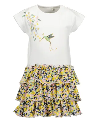 Blue Seven - kl Md Kleid, Rundhals weiss - Gr. - 104
