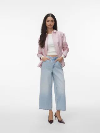 VERO MODA - VMINGE L/S SHIRT WVN BTQ - Gr. - S