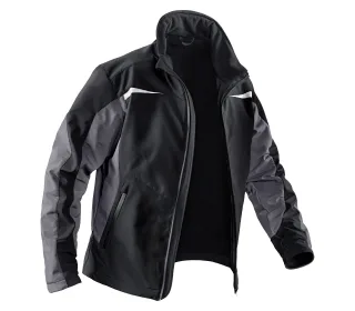 KÜBLER Softshell Jacke schwarz/anthrazit 4XL - 1241 7322-9997-4XL
