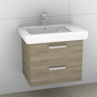 Artiqua 413 Waschtischunterschrank für IT! 121970 Sanremo Eiche quer NB, 413-WU2L-K112-7144-428 413-WU2L-K112-7144-428